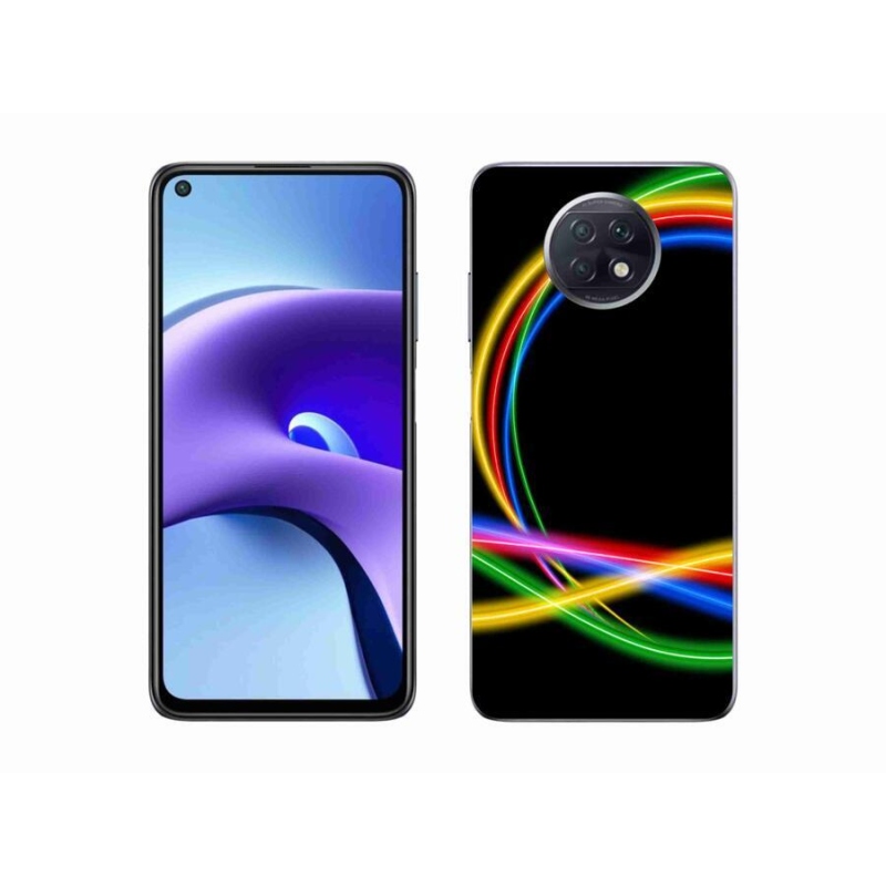 Gél tok mmCase a Xiaomi Redmi Note 9T 5G számára - neon körök