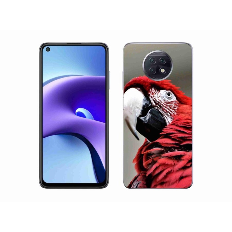 Gél tok mmCase a Xiaomi Redmi Note 9T 5G-hez - papagáj ara piros