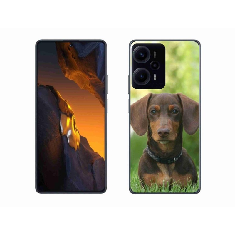 Gél tok mmCase a Xiaomi Poco F5 készülékhez - barna tacskó