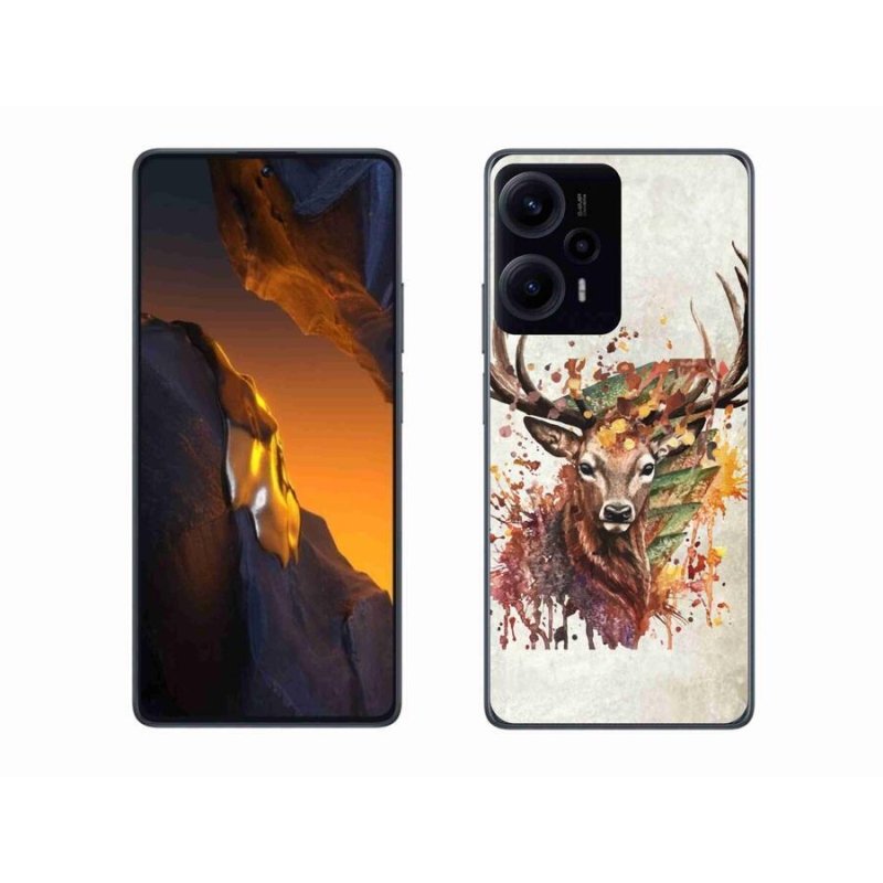 Gél tok mmCase a Xiaomi Poco F5 készülékhez - szarvas 1