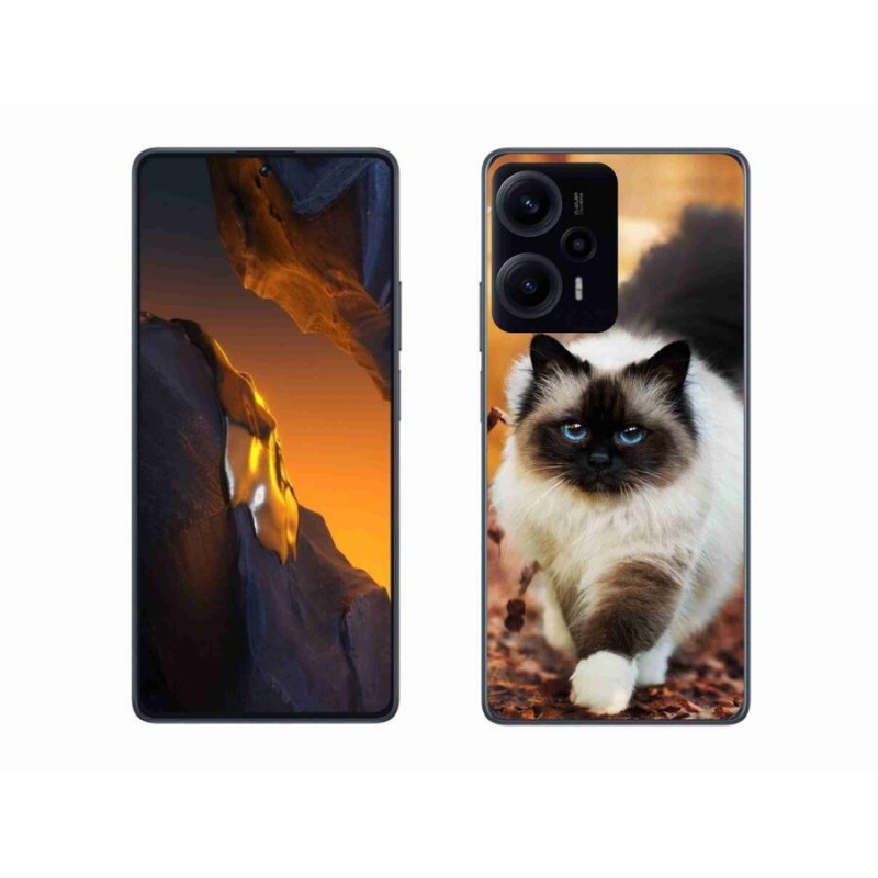 Gél tok mmCase a Xiaomi Poco F5 készülékhez - macska