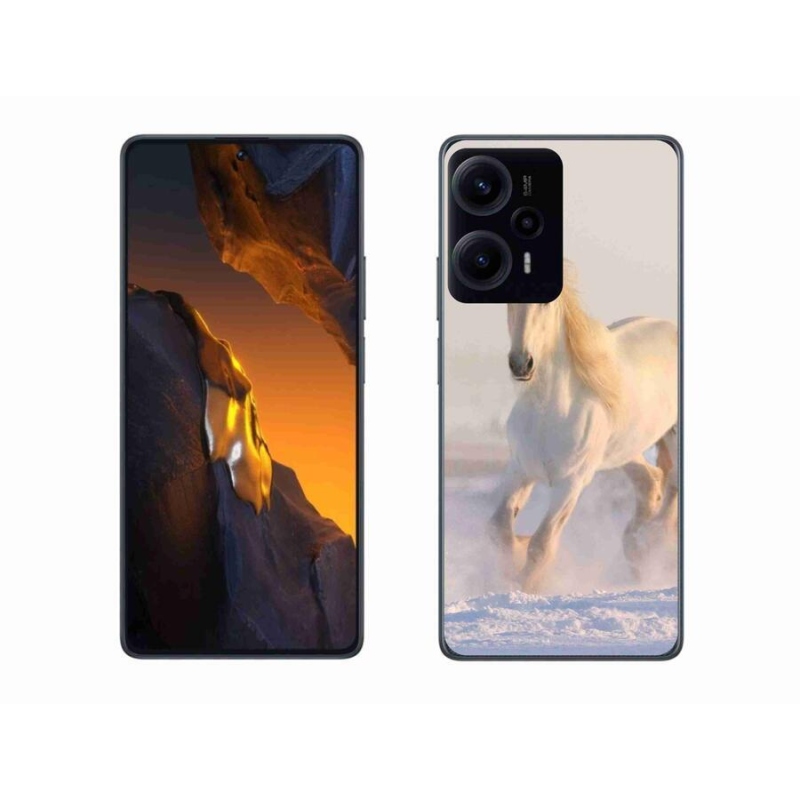 Gél tok mmCase a Xiaomi Poco F5 számára - ló a hóban