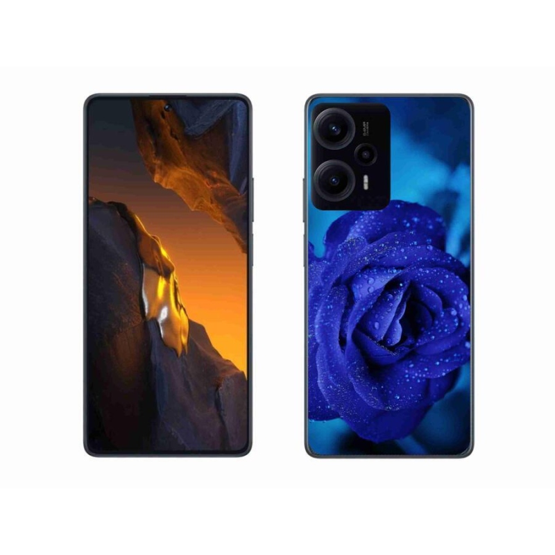 Gél tok mmCase a Xiaomi Poco F5 készülékhez - kék rózsa