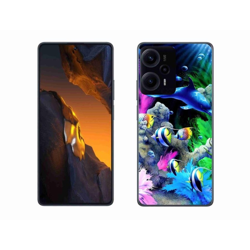 Gél tok mmCase a Xiaomi Poco F5 készülékhez - tengeri világ