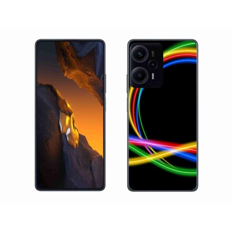 Gél tok mmCase a Xiaomi Poco F5 készülékhez - neon körök