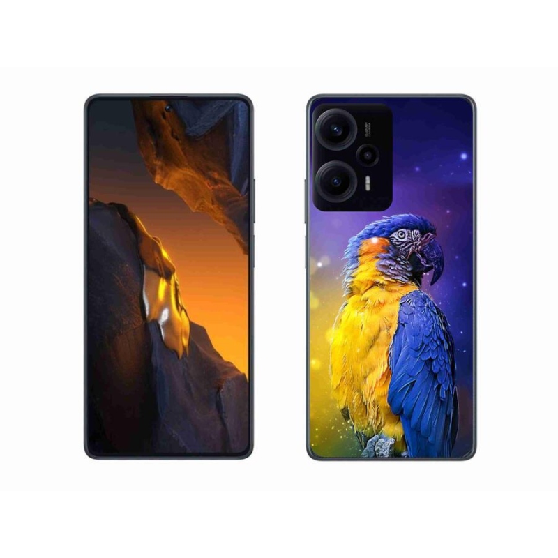 Gél tok mmCase a Xiaomi Poco F5 készülékhez - papagáj ara 1