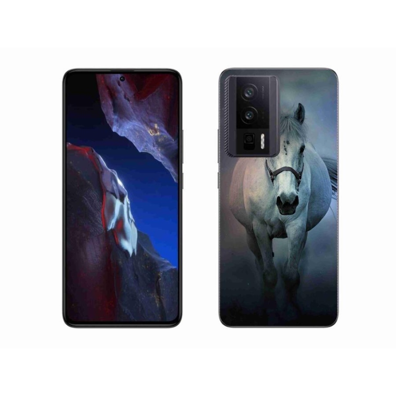 Gél tok mmCase a Xiaomi Poco F5 Pro számára - futó fehér ló