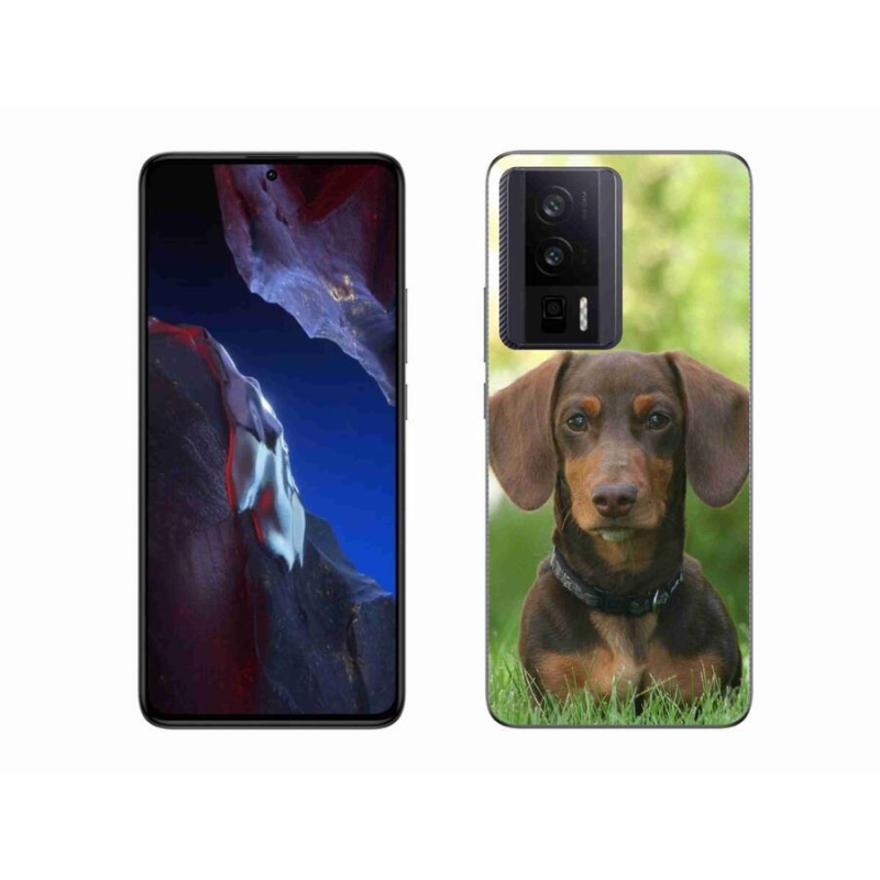 Gél tok mmCase a Xiaomi Poco F5 Pro készülékhez - barna tacskó