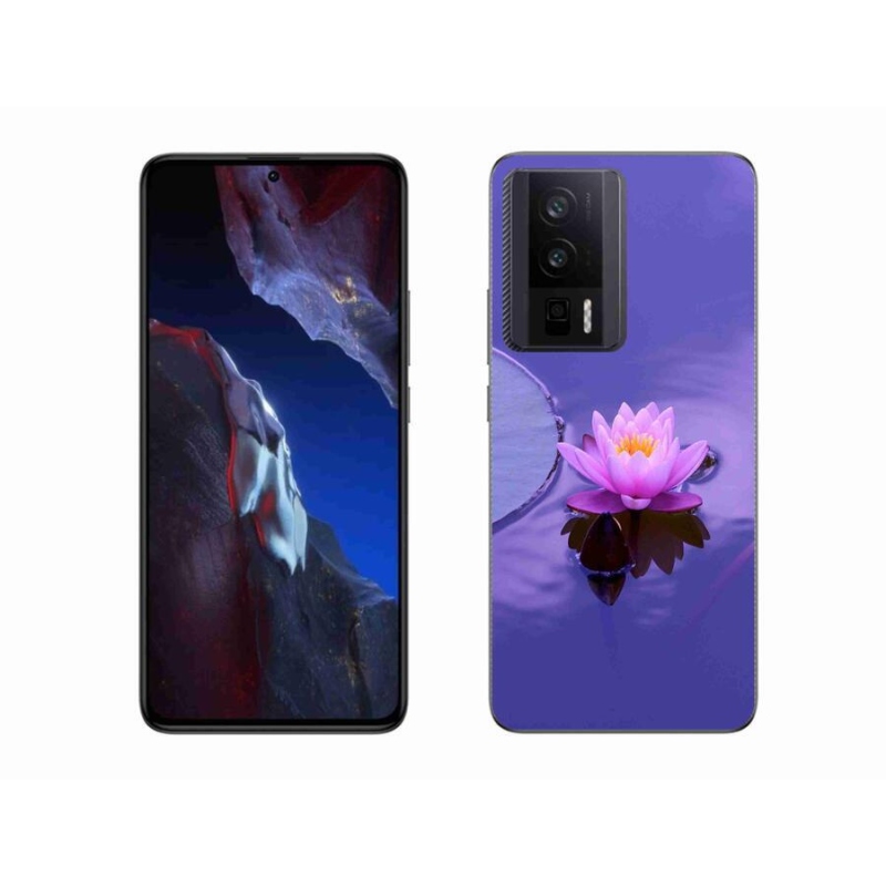 Gél tok mmCase a Xiaomi Poco F5 Pro számára - virág a felületen