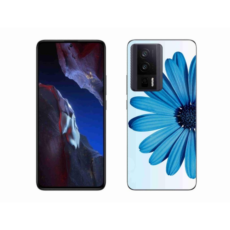 Gél tok mmCase a Xiaomi Poco F5 Pro készülékhez - kék margaréta