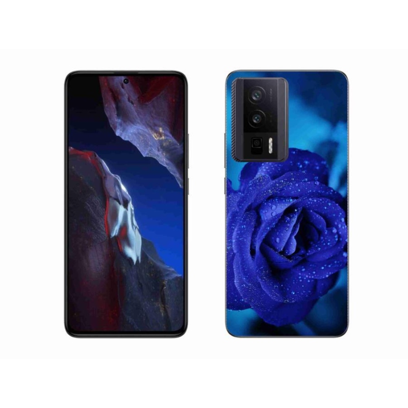 Gél tok mmCase a Xiaomi Poco F5 Pro készülékhez - kék rózsa