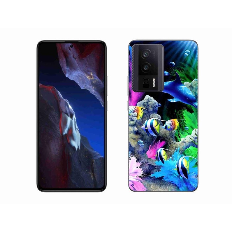 Gél tok mmCase a Xiaomi Poco F5 Pro készülékhez - tengeri világ
