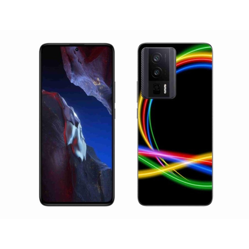 Gél tok mmCase a Xiaomi Poco F5 Pro számára - neon körök