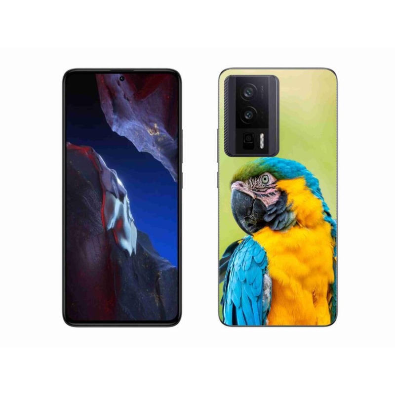 Gél tok mmCase a Xiaomi Poco F5 Pro készülékhez - papagáj ara 2