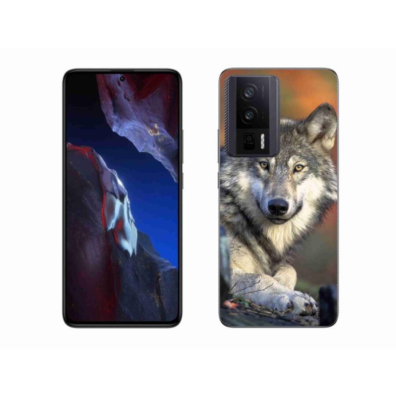 Gél tok mmCase a Xiaomi Poco F5 Pro számára - farkas