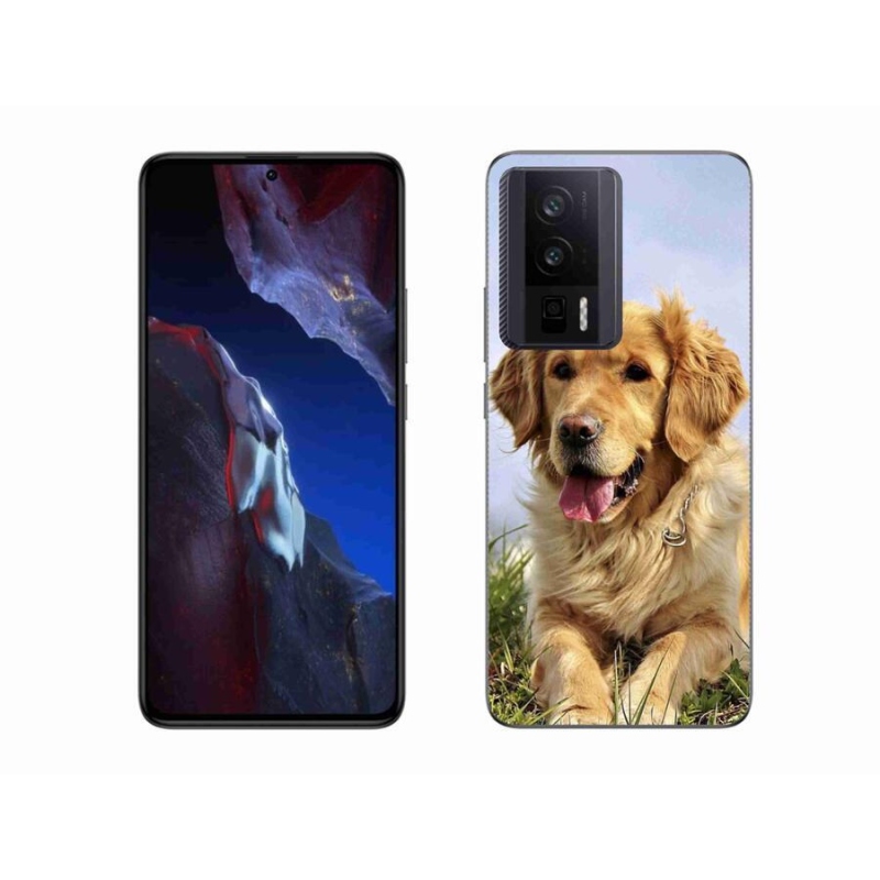 Gél tok mmCase a Xiaomi Poco F5 Pro számára - arany retriever