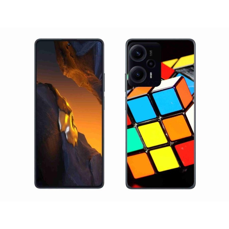 Gél tok mmCase a Xiaomi Poco F5 készülékhez - Rubik-kocka