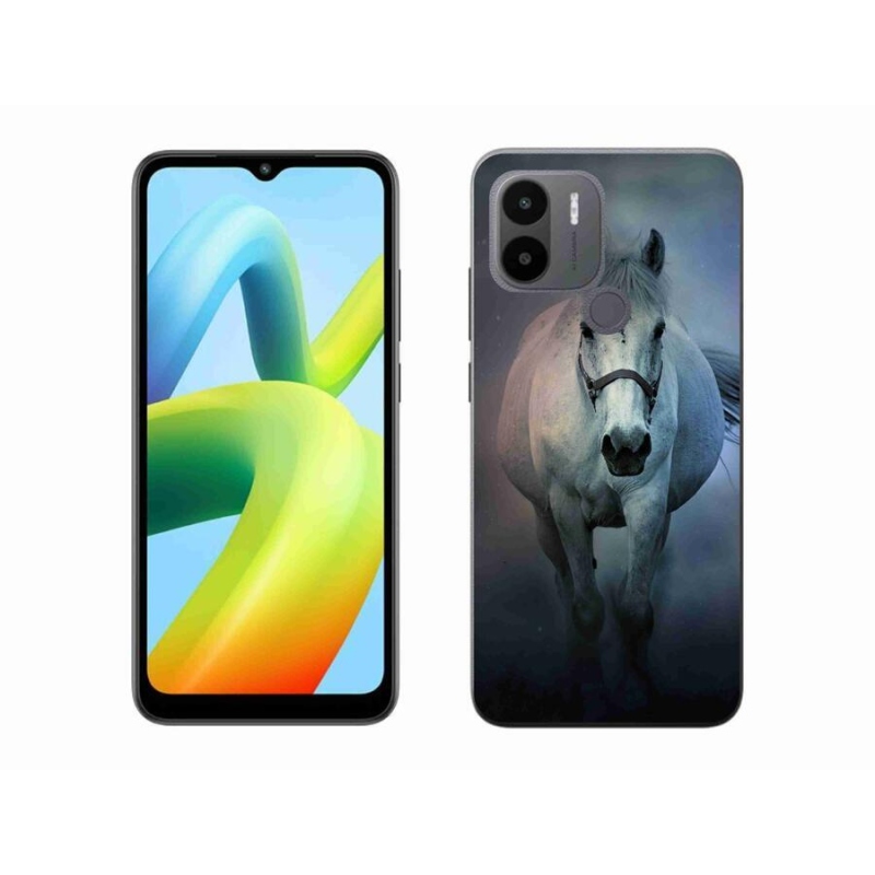 Gél tok mmCase a Xiaomi Redmi A1+/A2+ készülékhez - futó fehér ló