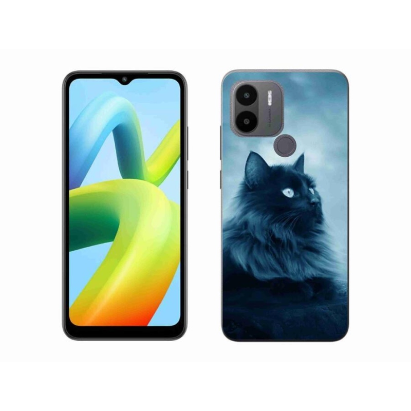 Gél tok mmCase a Xiaomi Redmi A1+/A2+ készülékhez - fekete cat 1