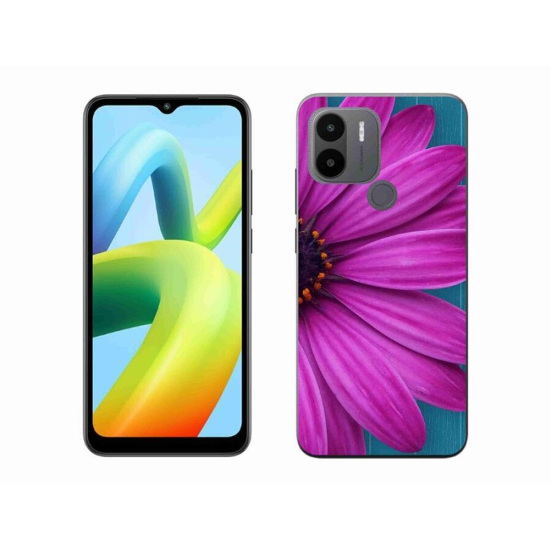 Gél tok mmCase a Xiaomi Redmi A1+/A2+ készülékhez - lila százszorszép