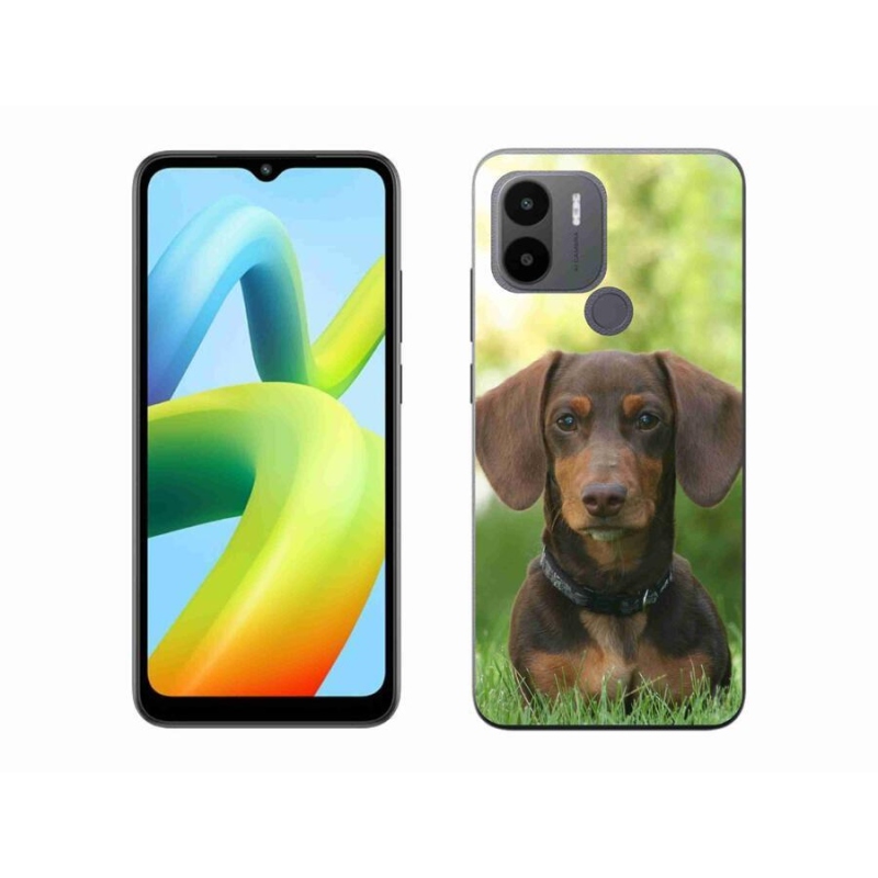 Gél tok mmCase a Xiaomi Redmi A1+/A2+ készülékhez - barna tacskó