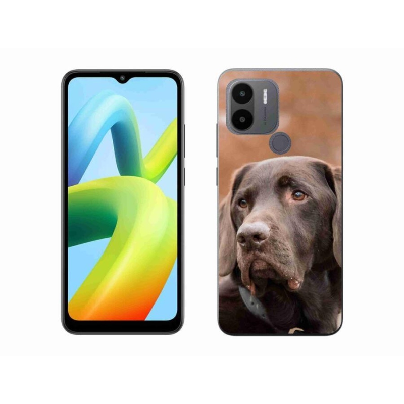 Gél tok mmCase a Xiaomi Redmi A1+/A2+ készülékhez - barna labrador