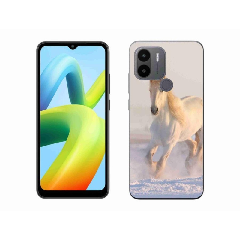 Gél tok mmCase a Xiaomi Redmi A1+/A2+ készülékhez - ló a hóban