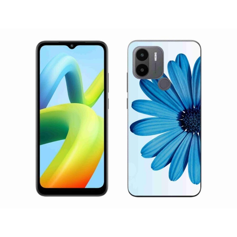 Gél tok mmCase a Xiaomi Redmi A1+/A2+ készülékhez - kék margaréta