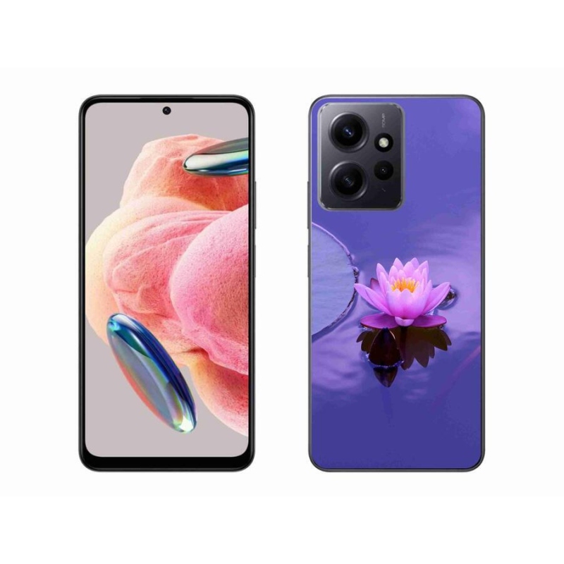 Gél tok mmCase a Xiaomi Redmi Note 12 4G-hez - virág a felületen