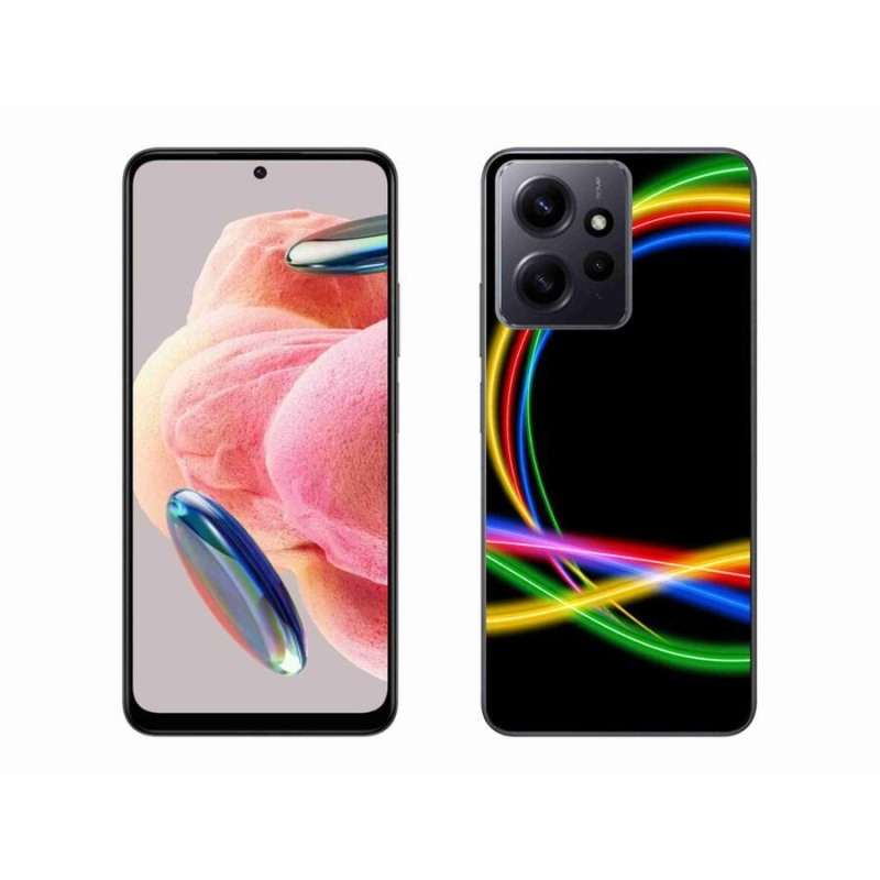 Gél tok mmCase a Xiaomi Redmi Note 12 4G-hez - neon karikák