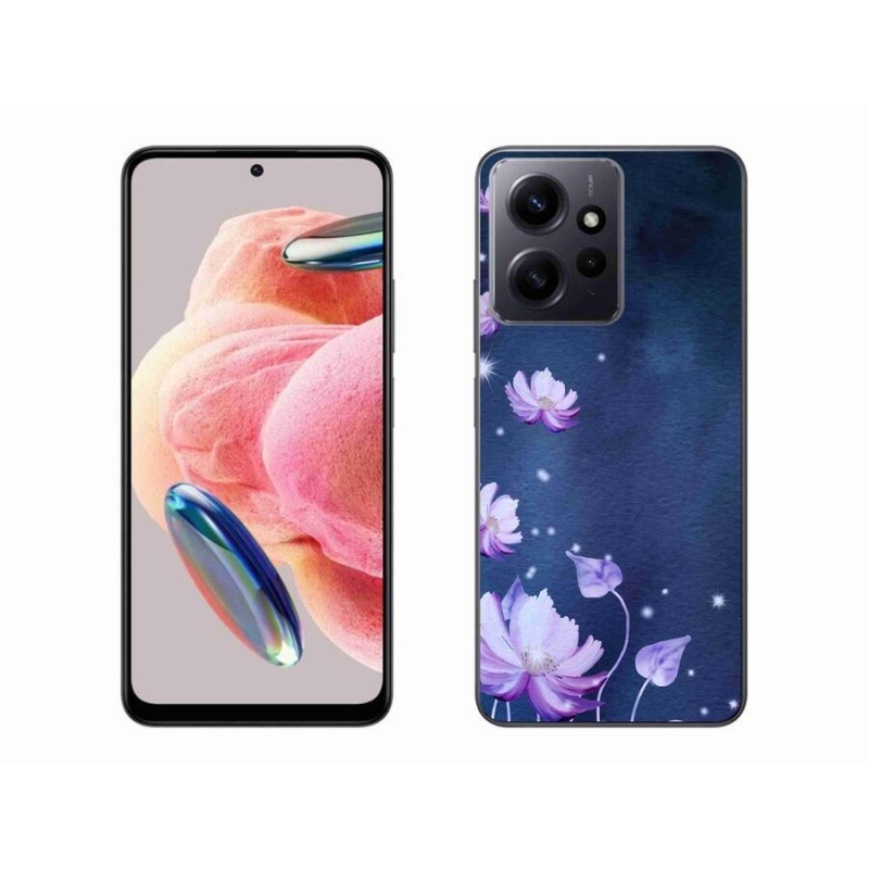 Gél tok mmCase a Xiaomi Redmi Note 12 4G-hez - virághullás