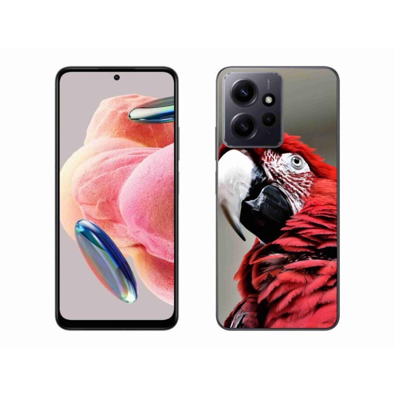 Gél tok mmCase a Xiaomi Redmi Note 12 4G-hez - papagáj ara piros