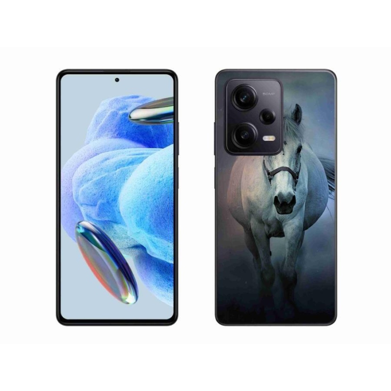 Gél tok mmCase a Xiaomi Redmi Note 12 Pro+ 5G számára - futó fehér ló