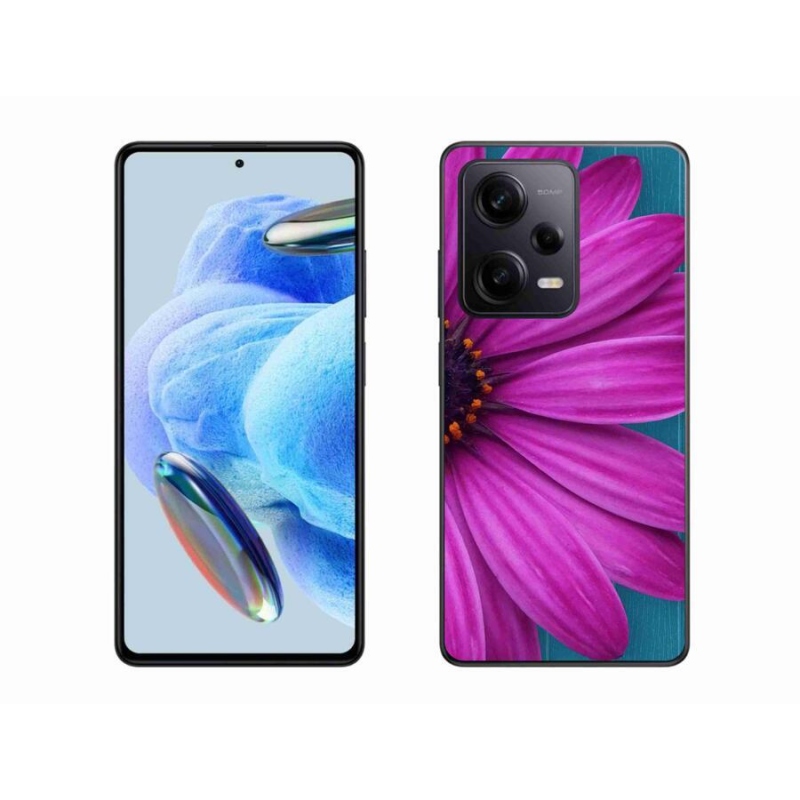 Gél tok mmCase a Xiaomi Redmi Note 12 Pro+ 5G-hez - lila margaréta