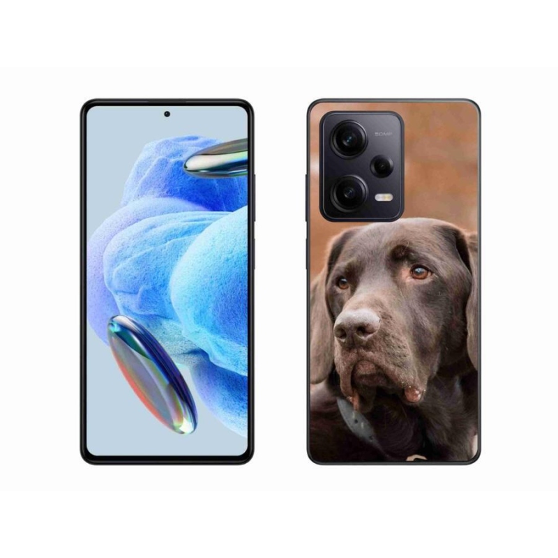 Zselés tok mmCase a Xiaomi Redmi Note 12 Pro+ 5G számára - barna labrador