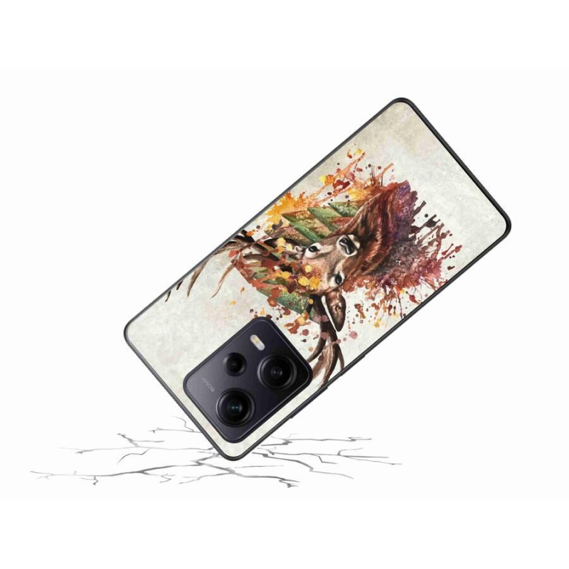 Gél tok mmCase a Xiaomi Redmi Note 12 Pro+ 5G számára - szarvas 1