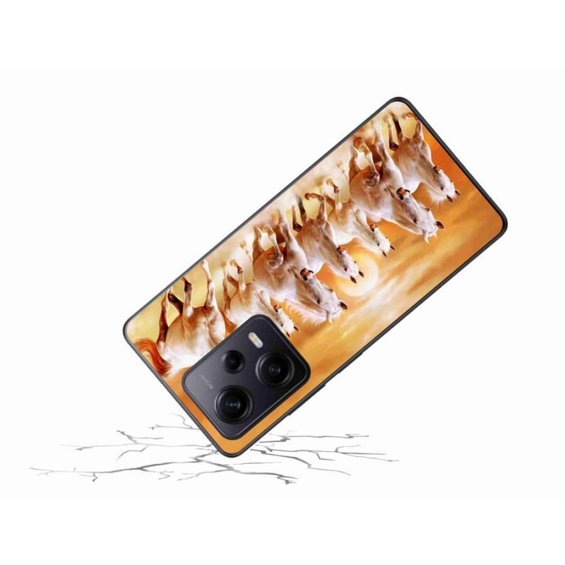 Gél tok mmCase a Xiaomi Redmi Note 12 Pro+ 5G számára - lovak 2