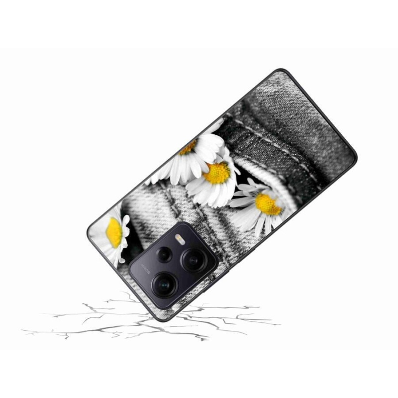 Gél tok mmCase a Xiaomi Redmi Note 12 Pro+ 5G számára - százszorszépek