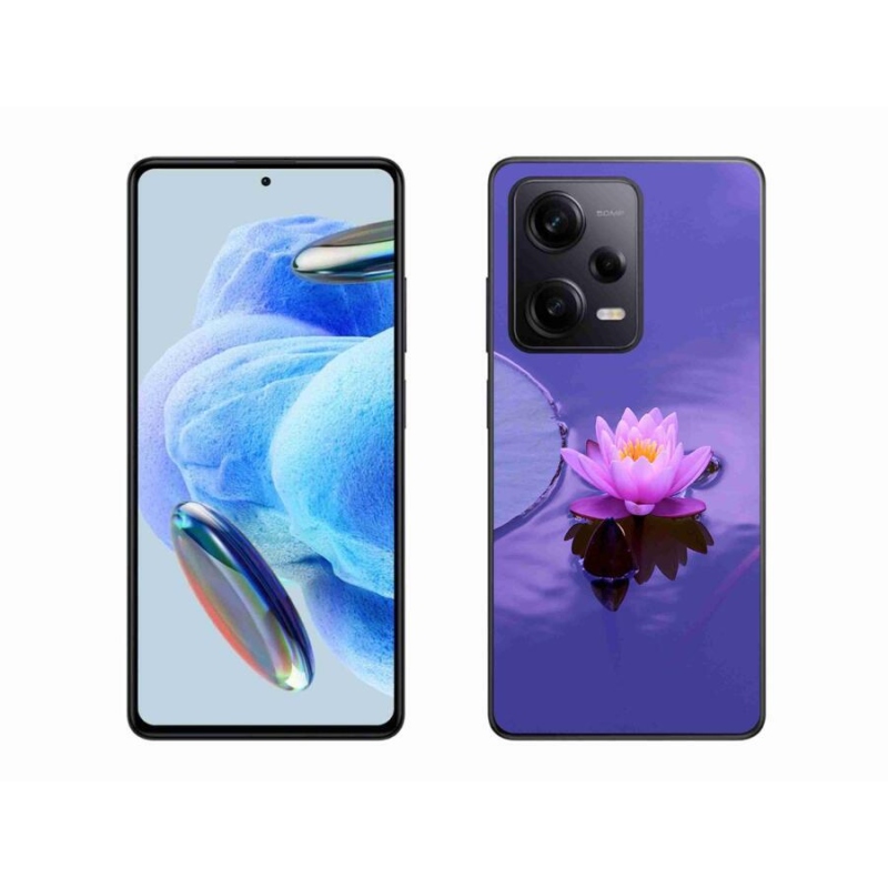 Gél tok mmCase a Xiaomi Redmi Note 12 Pro+ 5G számára - virág a felületen