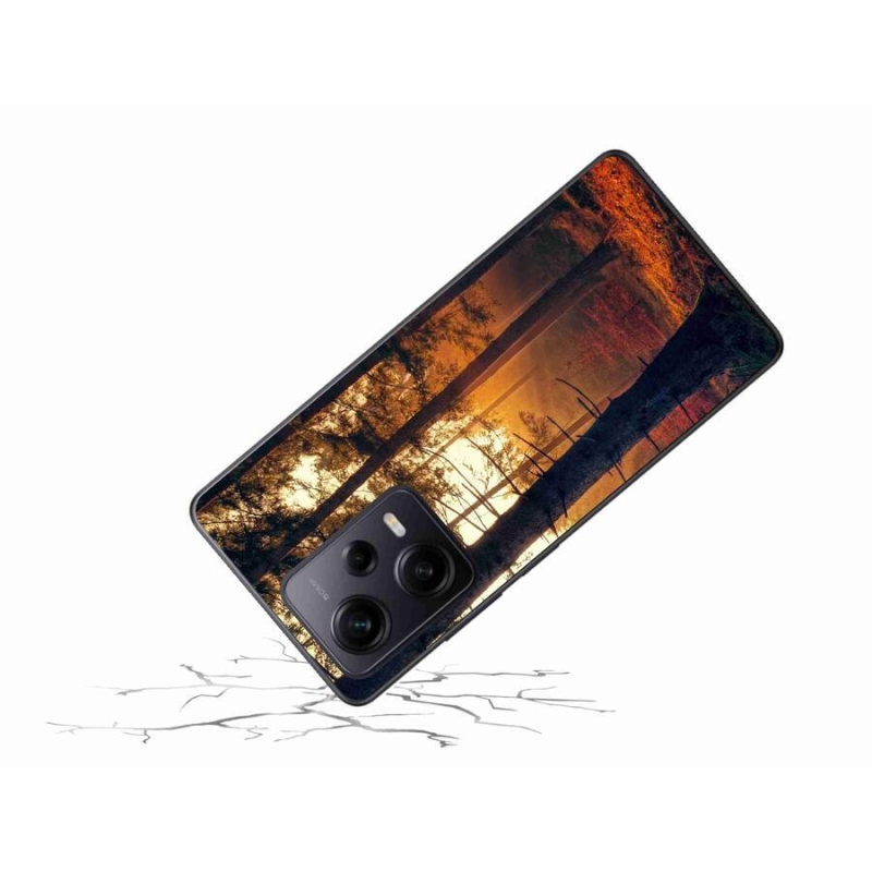 Gél tok mmCase a Xiaomi Redmi Note 12 Pro+ 5G számára - erdő