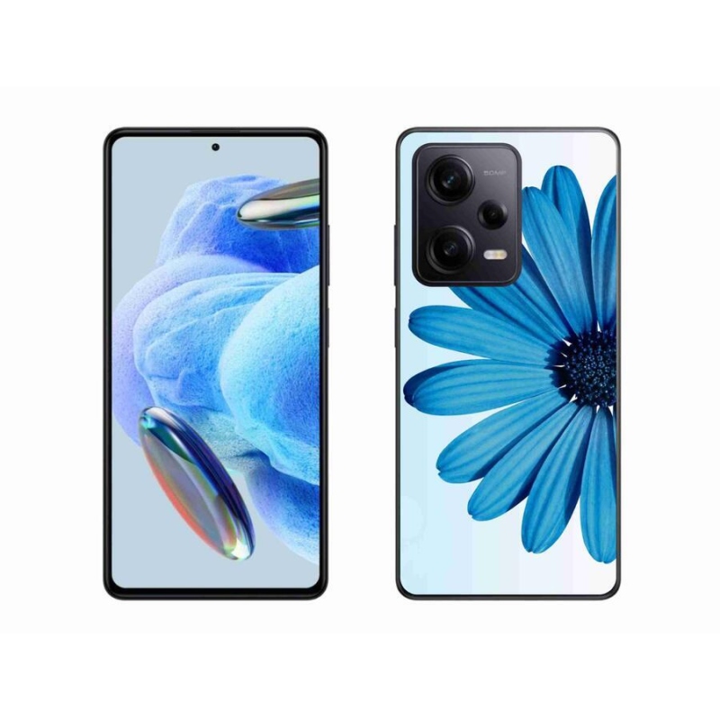 Gél tok mmCase a Xiaomi Redmi Note 12 Pro+ 5G számára - kék százszorszép