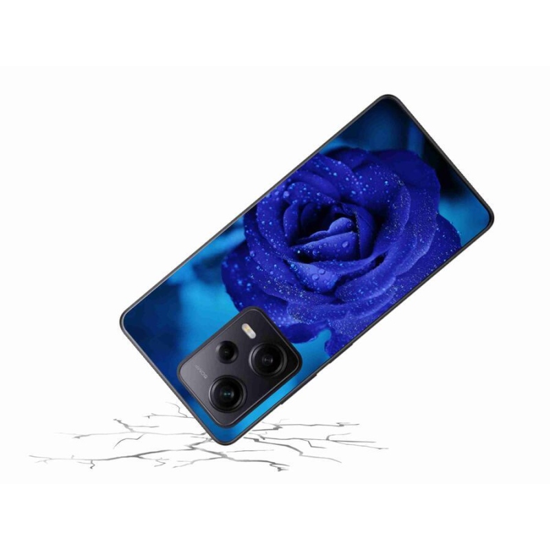 Gél tok mmCase a Xiaomi Redmi Note 12 Pro+ 5G számára - kék rózsa