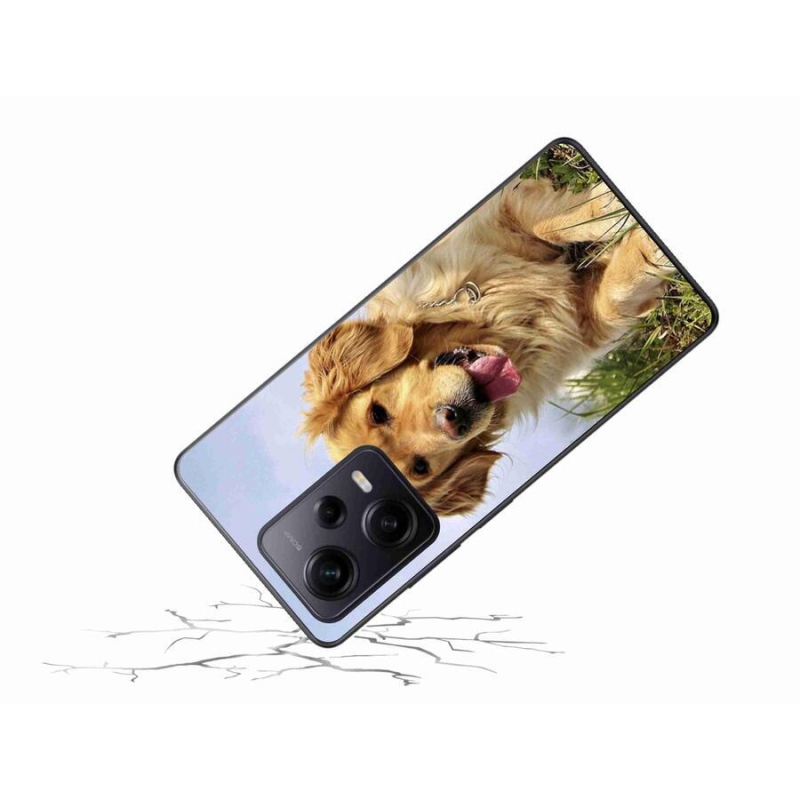 Gél tok mmCase a Xiaomi Redmi Note 12 Pro+ 5G számára - arany retriever