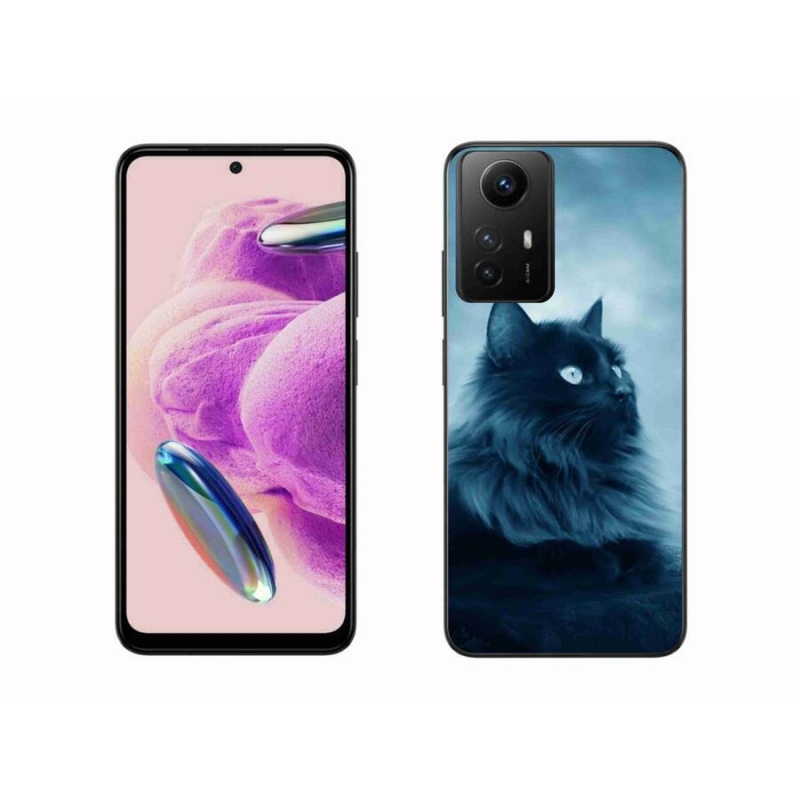 Gél tok mmCase a Xiaomi Redmi Note 12S-hez - fekete cat 1
