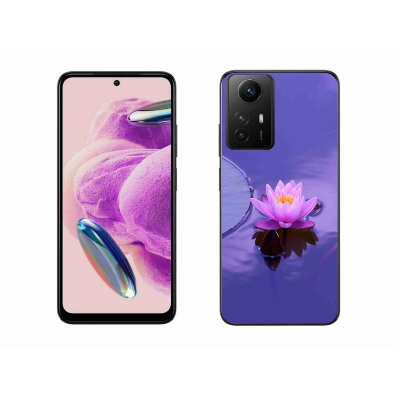 Gél tok mmCase a Xiaomi Redmi Note 12S-hez - virág a felületen