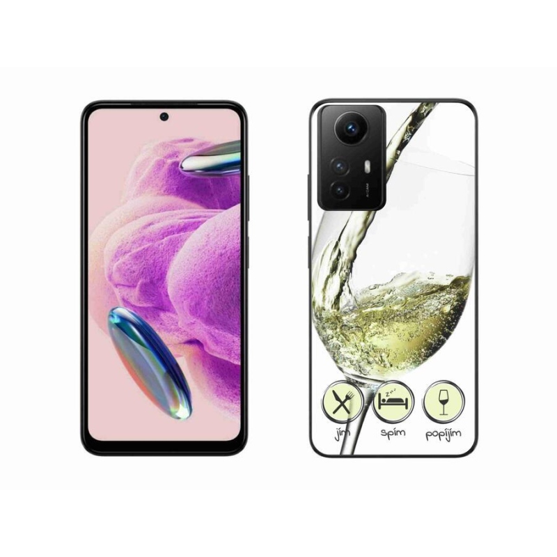 Gél tok mmCase a Xiaomi Redmi Note 12S-hez - borospohár fehér