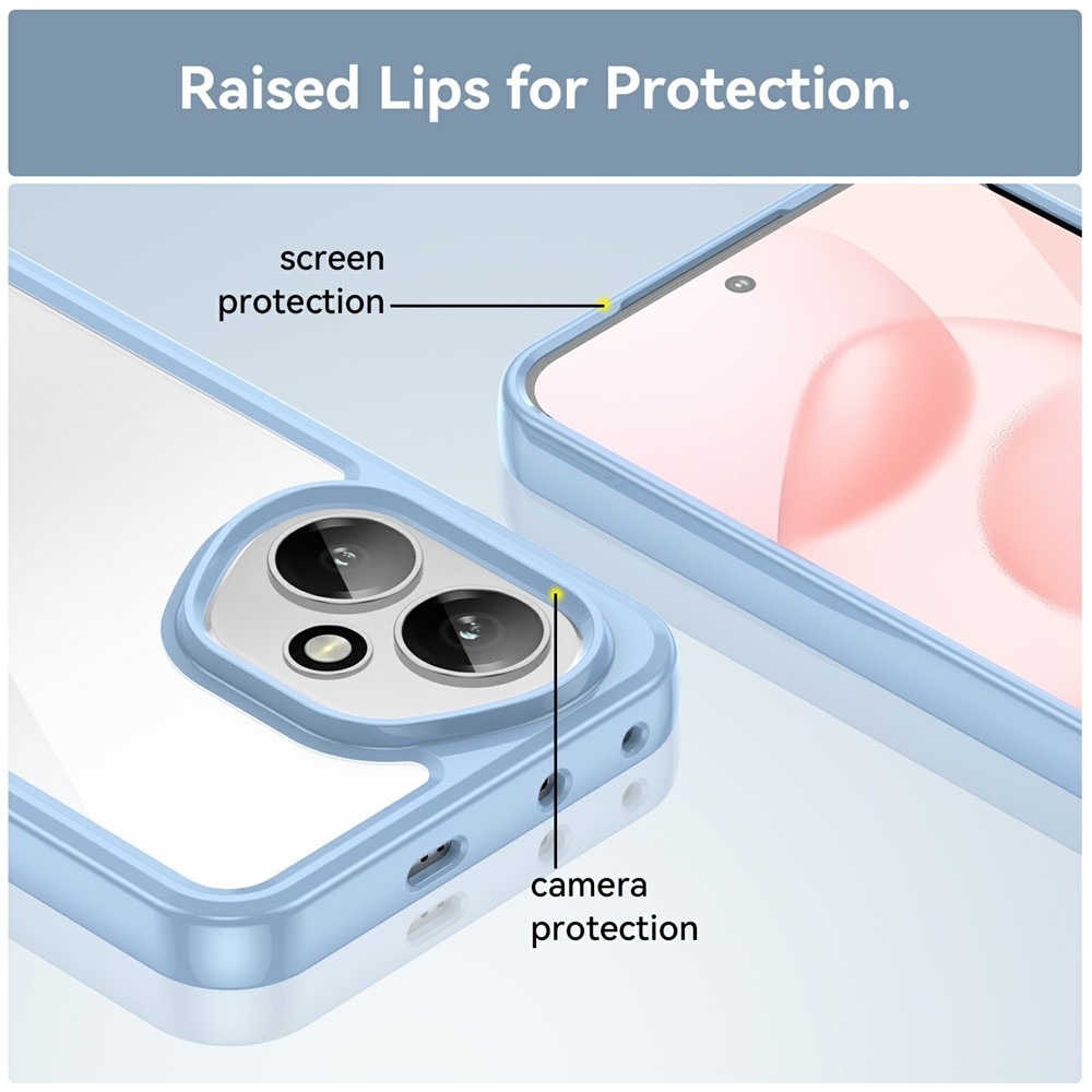 Gél tok fix hátlappal Honor 400-hoz - kék