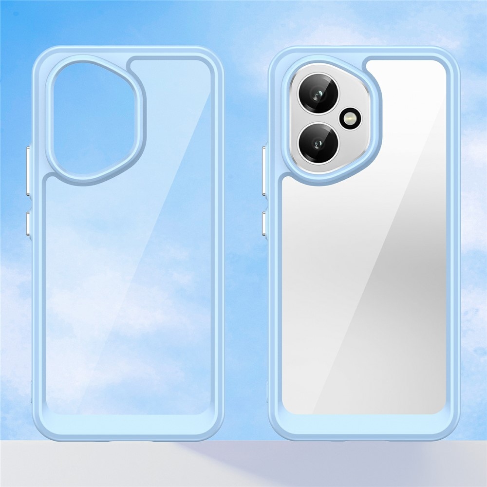 Gél tok fix hátlappal Honor 400-hoz - kék