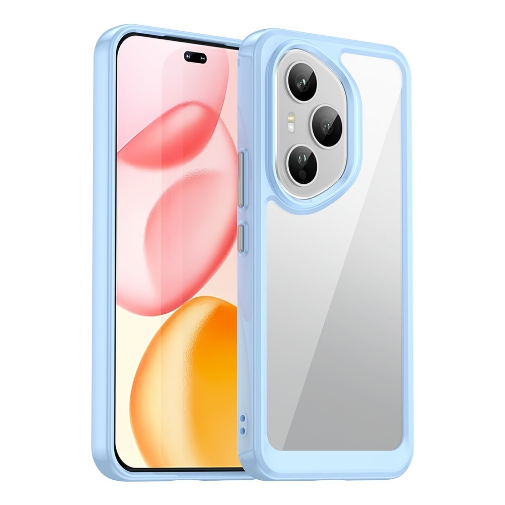 Gél tok fix hátlappal Honor 400 Pro-hoz - kék