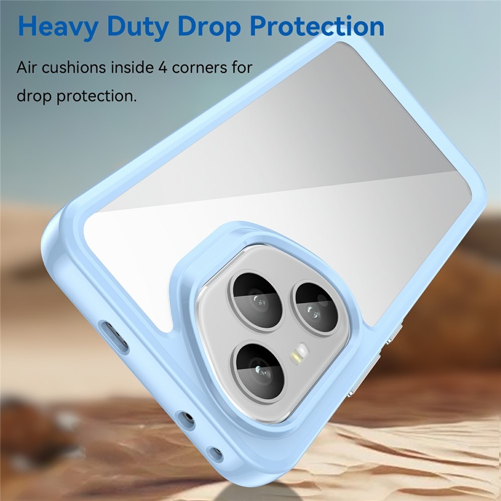 Gél tok fix hátlappal Honor 400 Pro-hoz - kék